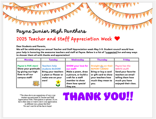 Staff Appreciation Week